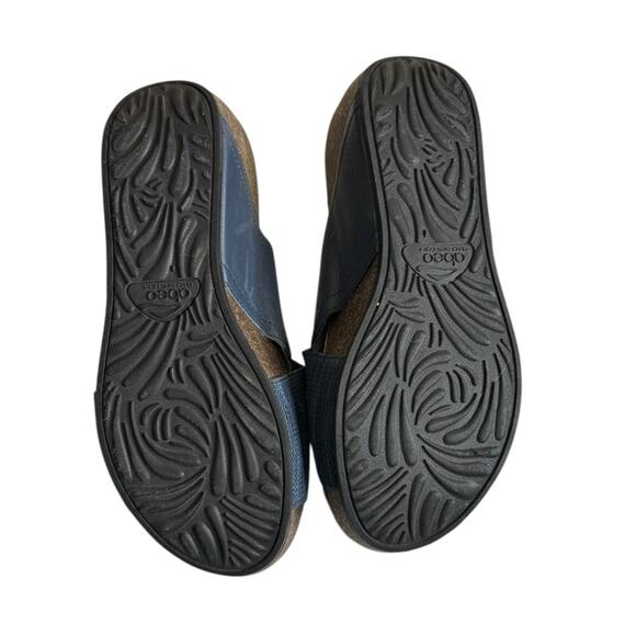 Abeo Unity Leather Blend Stretch Crossover Sandals Comfortable Shoes Women’s 7N - Picture 8 of 10